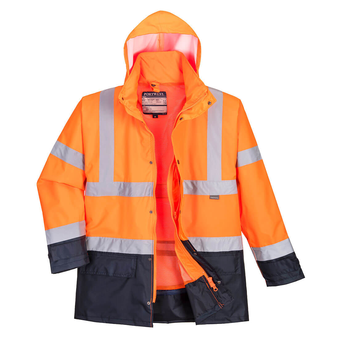 Kurtka ostrzegawcza Executive 5 w 1 — Orange/Navy