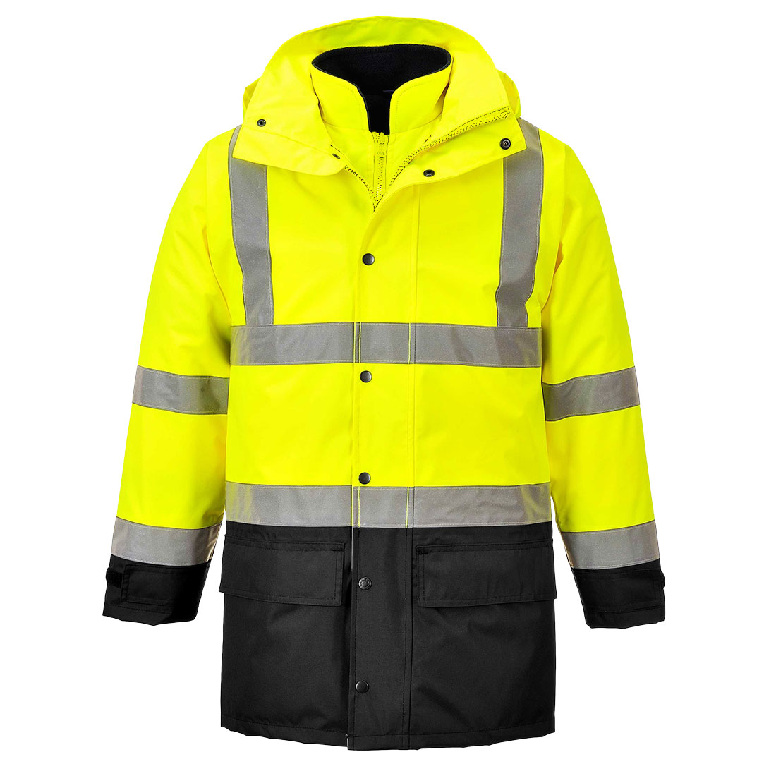 Kurtka ostrzegawcza Executive 5 w 1 — Yellow/Black - obrazek 4