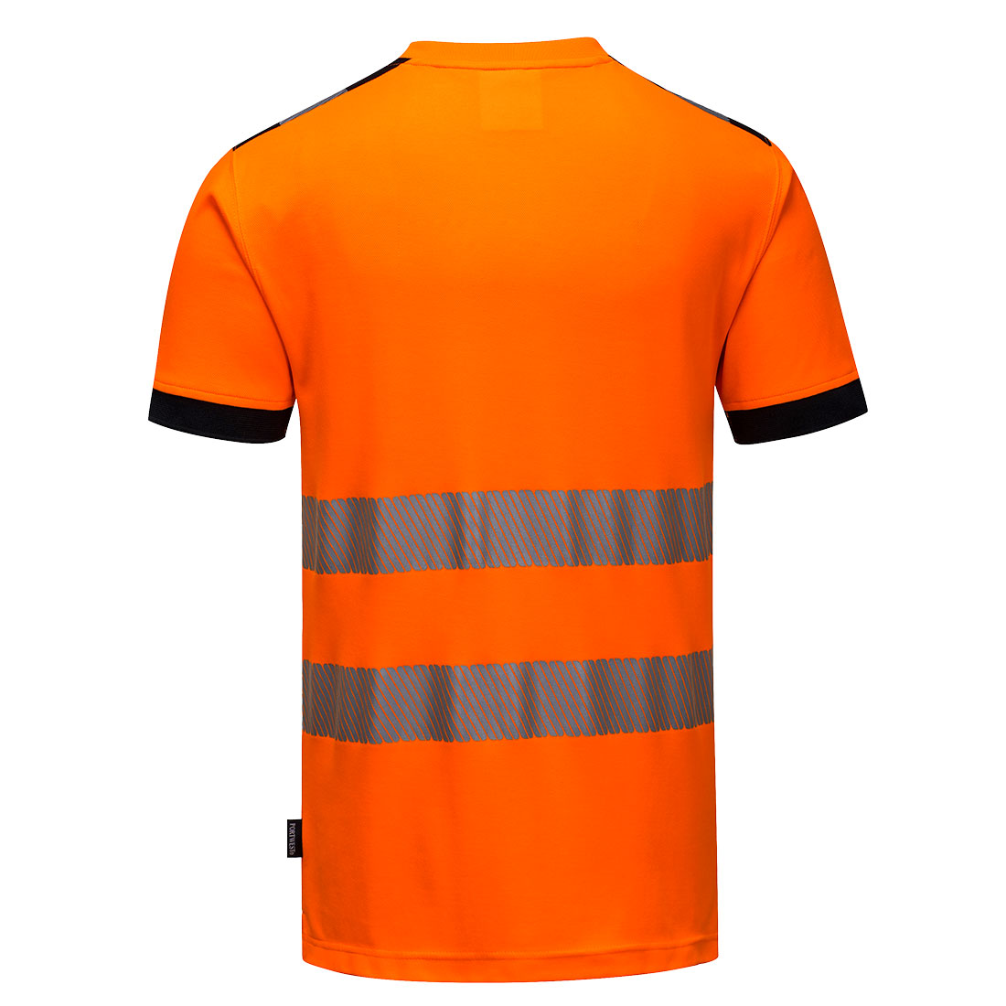 T-Shirt ostrzegawczy PW3 — Pomarańczowy / Czarny - obrazek 2