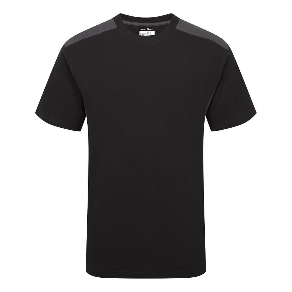 T-Shirt PW2 — Czarny / Szary