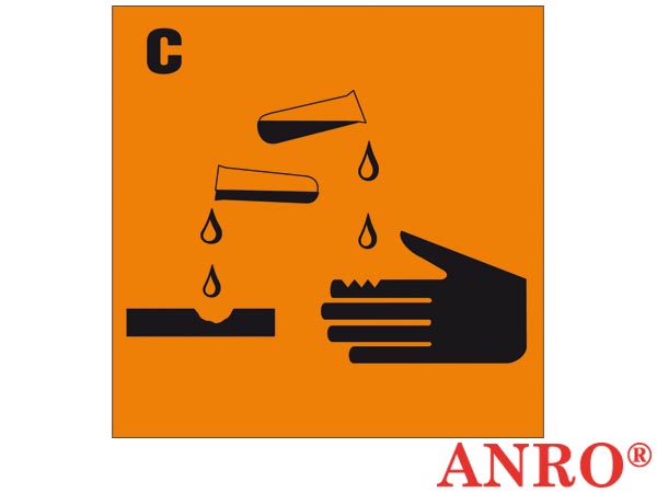 Oznakowanie substancji chemicznych "Substancja żrąca" ZZ-123CH1