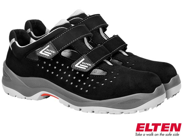 Sandały bezpieczne ELTEN IMPULSE GREY EASY ESD EL-71245