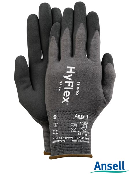 Rękawice ochronne HyFlex® 11-840, powlekane nitrylem RAHYFLEX11-840
