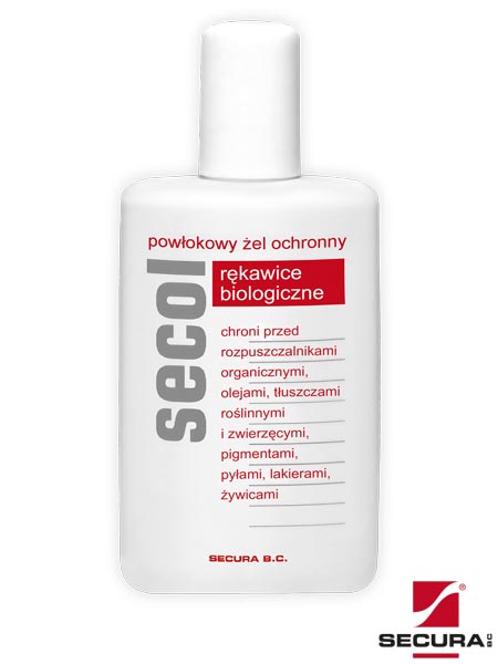 Rękawice biologiczne SECOL w formie hydrofilowego żelu ochronnego RSECOL