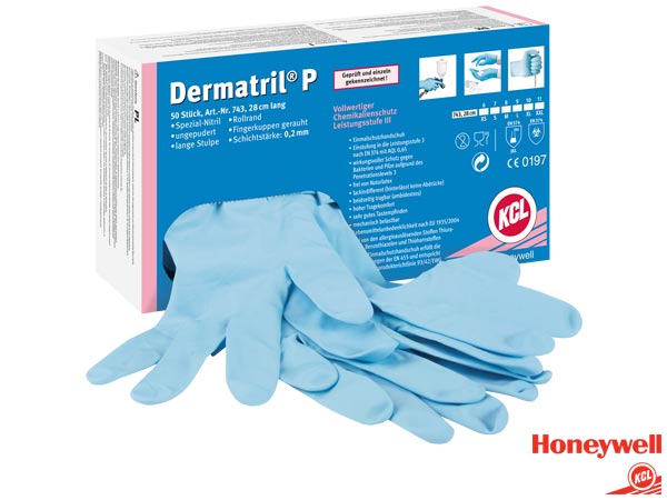 Jednorazowe rękawice nitrylowe DERMATRIL 743 KCL-DERMA743