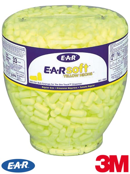 Wkładki przeciwhałasowe E-A-RSoft™ Neonowe - wkład wymienny 3M-EARSOFT-PD02