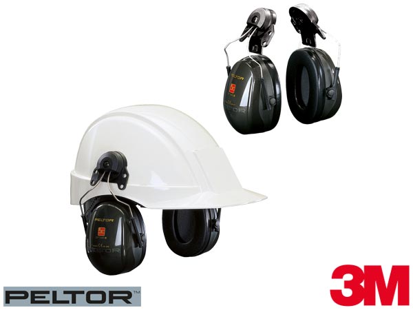 Ochronniki słuchu nahełmowe, dielektryczne Peltor™ OPTIME™ II 3M-OPTIME2-H-EL
