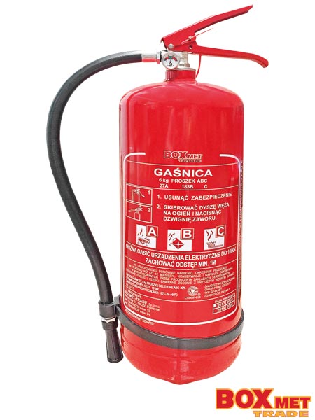 Gaśnica proszkowa 6 kg BX-GP-6XABC-N