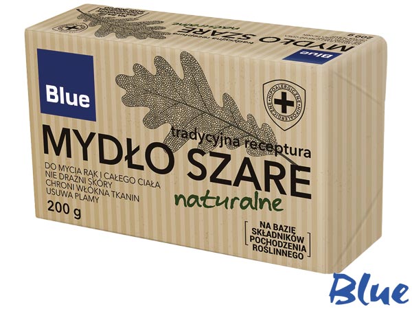 Mydło w kostce szare, naturalne 200g DELKO-MYD