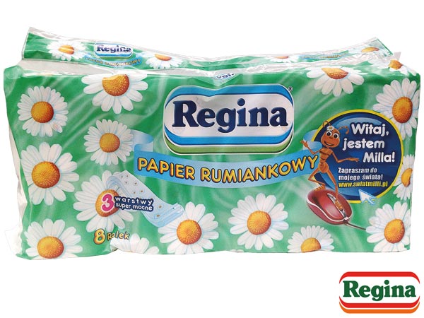 Papier toaletowy, rumiankowy REGINA-PAP_RUM