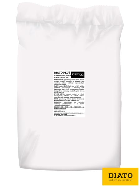 Sorbent granulowany, diatomitowy - 20 kg SORB-SYP-DIATO+
