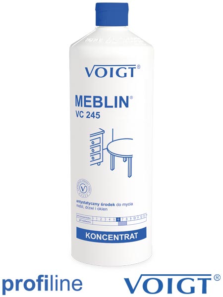 Antystatyczny środek szczególnie zalecany do mycia mebli MEBLIN VC 245 V-MEBLIN