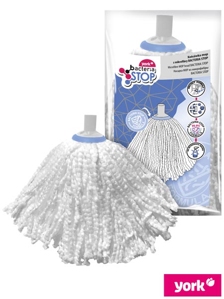 Końcówka mop z mikrofibry BACTERIA STOP YMOPKONMICROANBA