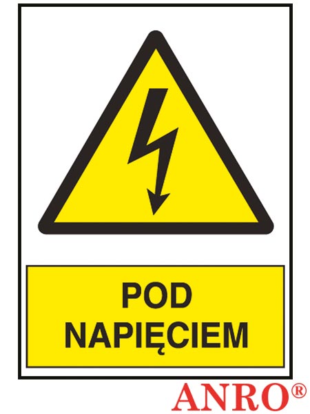 Znak elektryczny „Pod napięciem” Z-2EOA