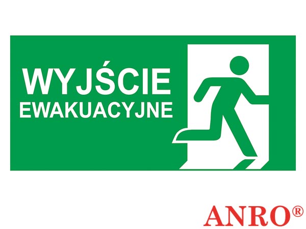 Znak ewakuacyjny „Wyjście ewakuacyjne (łączone) lewe” Z-E002-5
