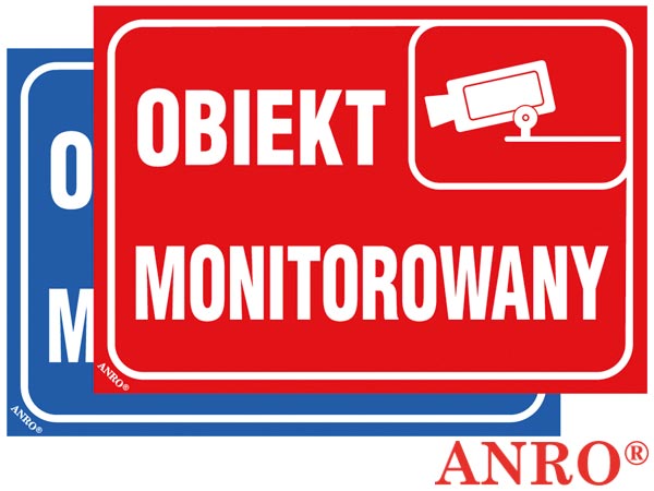 Znak "Obiekt monitorowany" ZZ-111