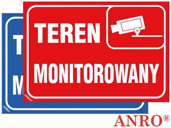 Znak "Teren monitorowany" ZZ-112