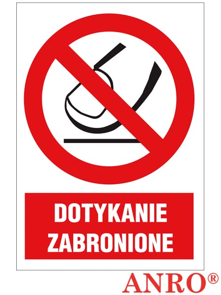 Znak BHP "Dotykanie zabronione" ZZ-11Z-2