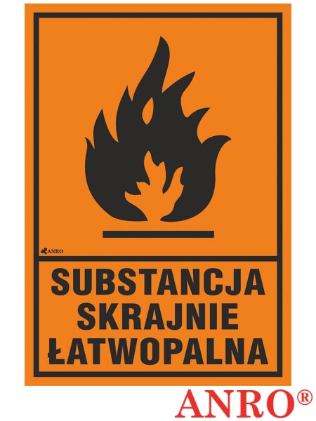 Oznakowanie substancji chemicznych "Substancja skrajnie łatwopalna" ZZ-128CH1