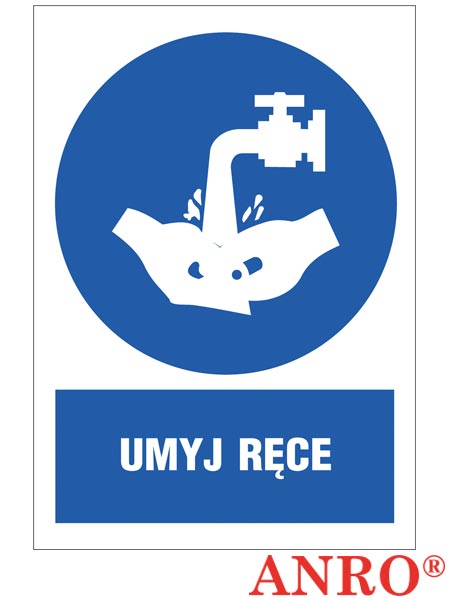 Znak BHP "Umyj ręce" ZZ-12N-1
