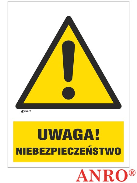 Oznakowanie substancji chemicznych "Ogólny znak ostrzeżenia przed niebezpieczeństwami" ZZ-156CH1
