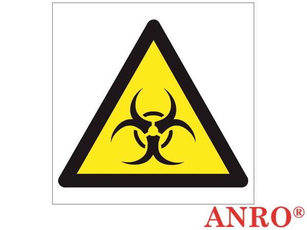 Znak BHP "Ostrzeżenie przed skażeniem biologicznym" ZZ-16O