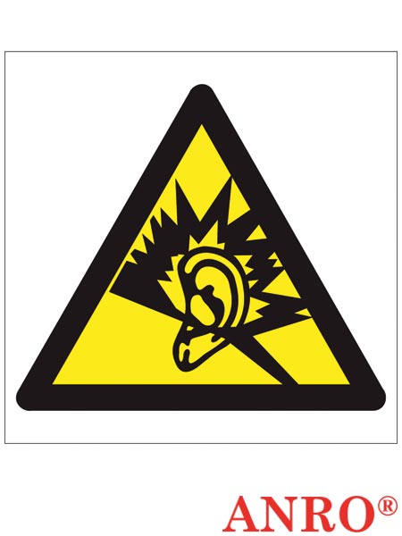 Znak BHP "Ostrzeżenie przed silnym hałasem" ZZ-24O