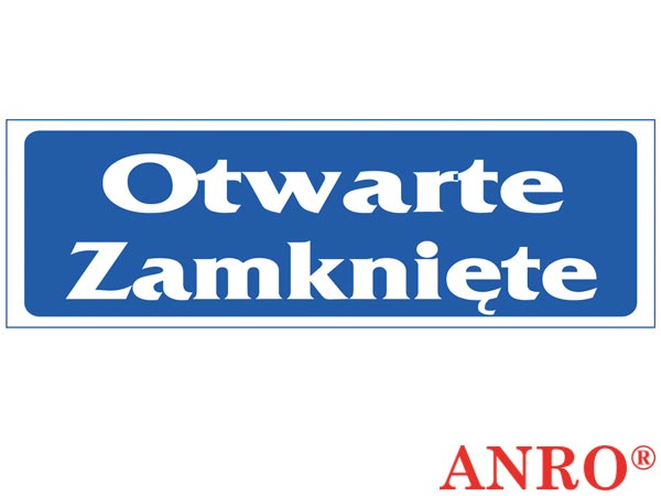 Znak "Otwarte zamknięte" ZZ-29