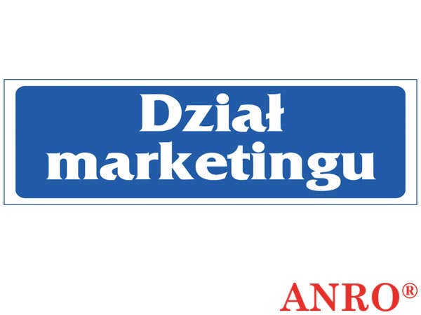 Znak "Dział marketingu" ZZ-35