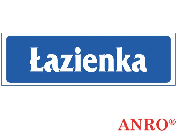 Znak "Łazienka" ZZ-38