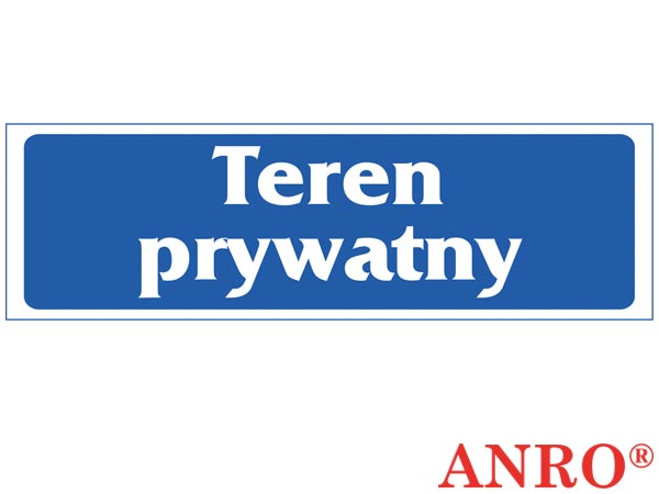 Znak "Teren prywatny" ZZ-39