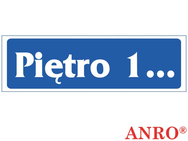 Znak "Piętro 1..." ZZ-44