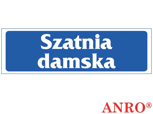 Znak "Szatnia damska" ZZ-45
