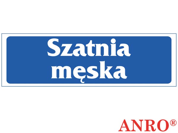 Znak "Szatnia męska" ZZ-46