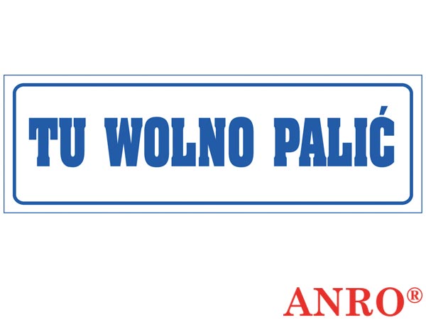 Znak "Tu wolno palić" ZZ-49