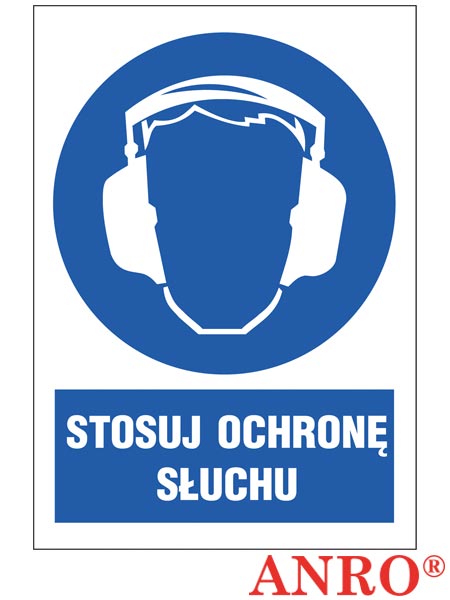Znak BHP "Stosuj ochronę słuchu" ZZ-4N-1