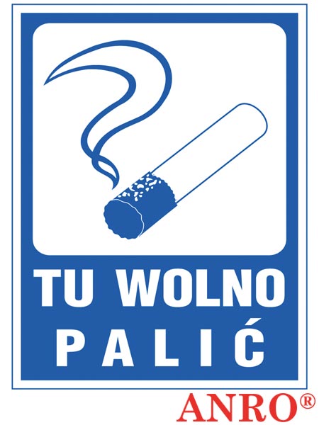 Znak "Tu wolno palić" ZZ-52