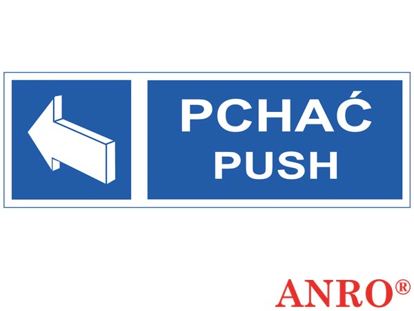 Znak "Pchać Push" ZZ-55