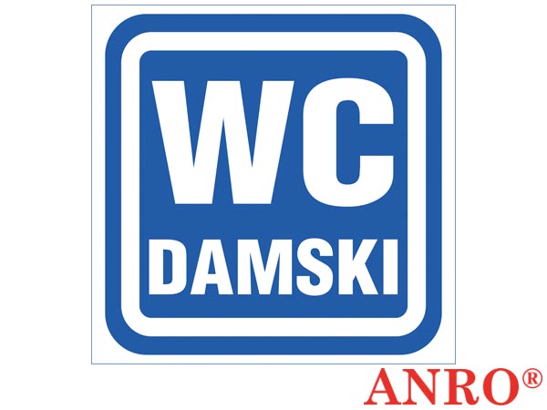 Znak "WC damski" ZZ-63