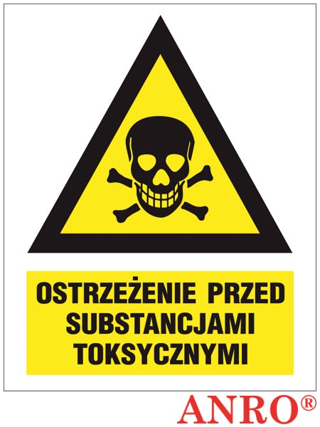 Oznakowanie substancji chemicznych "Ostrzeżenie przed substancjami toksycznymi" ZZ-6KN