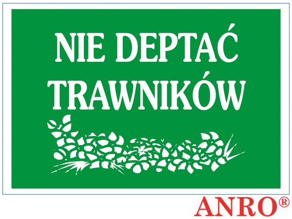 Znak "Nie deptać trawników" ZZ-73