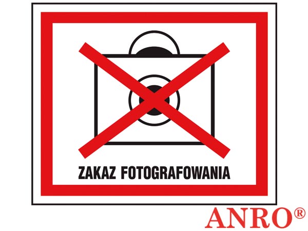 Znak "Zakaz fotografowania" ZZ-80