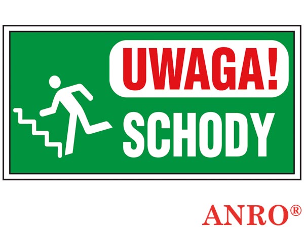 Znak "Uwaga schody" ZZ-85