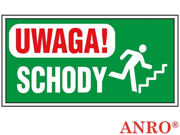 Znak "Uwaga schody" ZZ-86