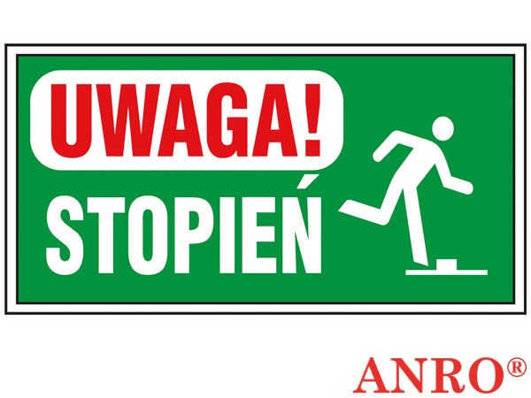 Znak "Uwaga stopień" ZZ-88
