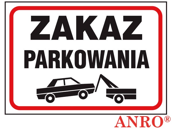 Znak "Zakaz parkowania" ZZ-89