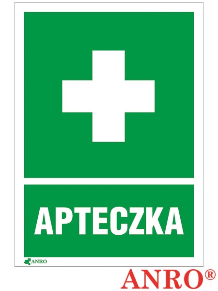 Znak BHP "Apteczka" ZZ-8I-1