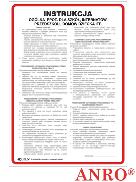 Znaki bezpieczeństwa ZZ-IP18