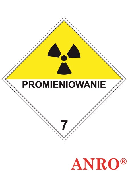 Oznakowanie substancji niebezpiecznych w transporcie "Materiały promieniotwórcze" ZZ-T15