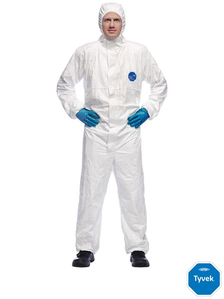 Kombinezon ochronny TYVEK®500 XPERT wykonany z "oddychającego" materiału Tyvek® TYVEKX-CHF5W